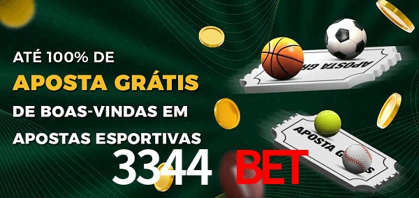 3344 Bet Ate 100% de Aposta Gratis