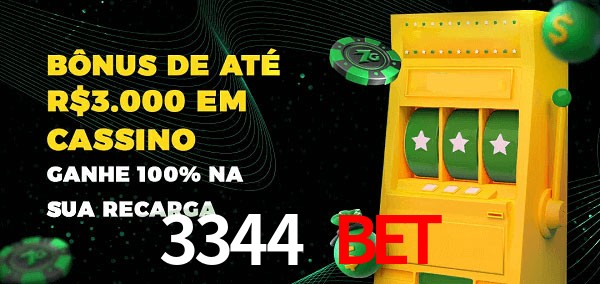 3344 Bet melhor bônus de depósito