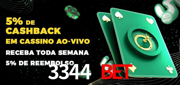 Promoções do cassino ao Vivo 3344 Bet